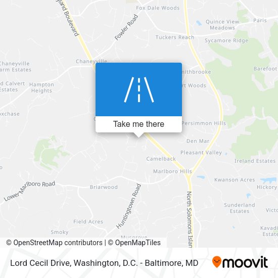 Lord Cecil Drive map