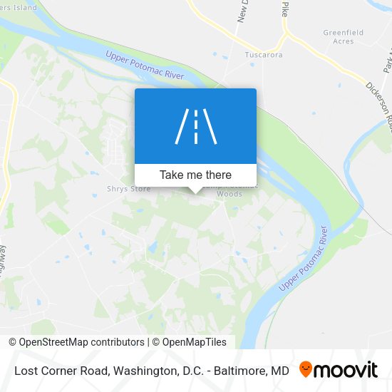 Lost Corner Road map