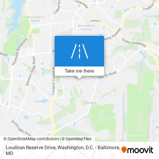 Loudoun Reserve Drive map