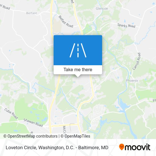 Mapa de Loveton Circle