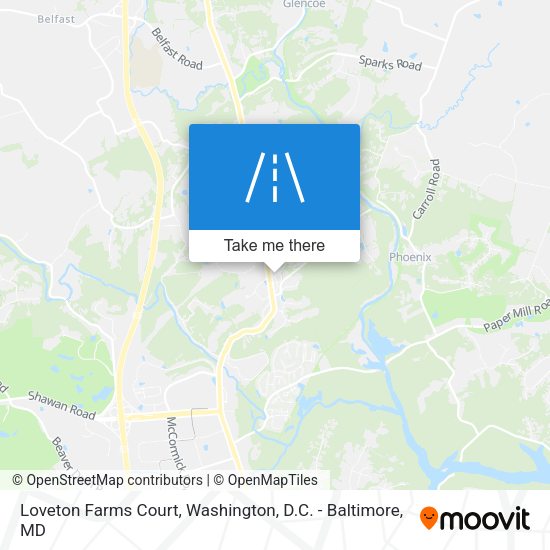 Mapa de Loveton Farms Court