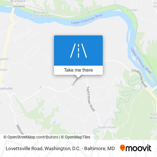 Lovettsville Road map