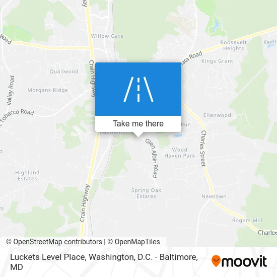 Luckets Level Place map