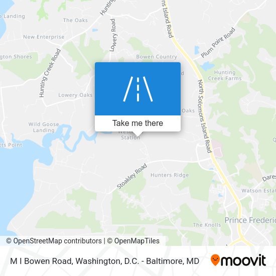 M I Bowen Road map