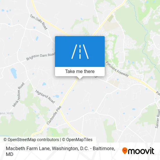 Macbeth Farm Lane map