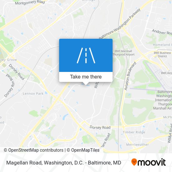 Mapa de Magellan Road