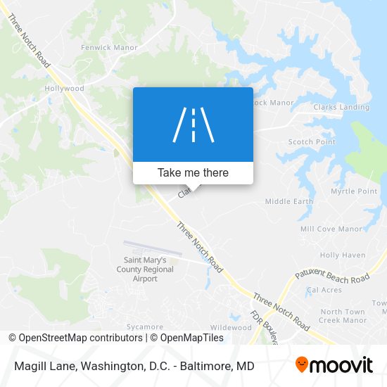 Magill Lane map