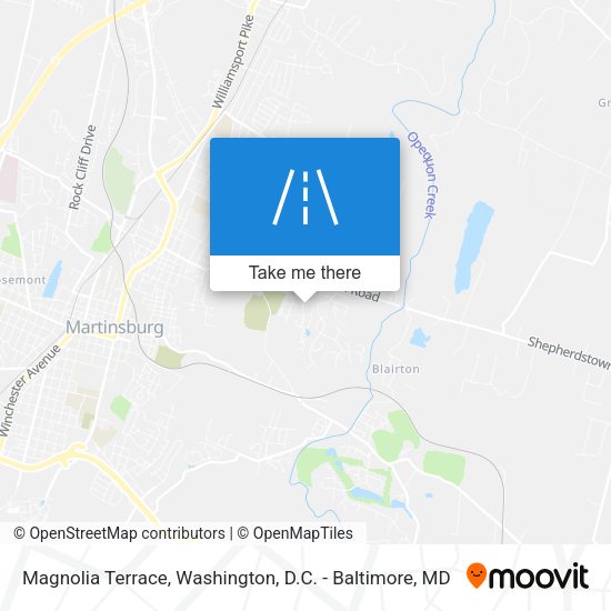 Mapa de Magnolia Terrace