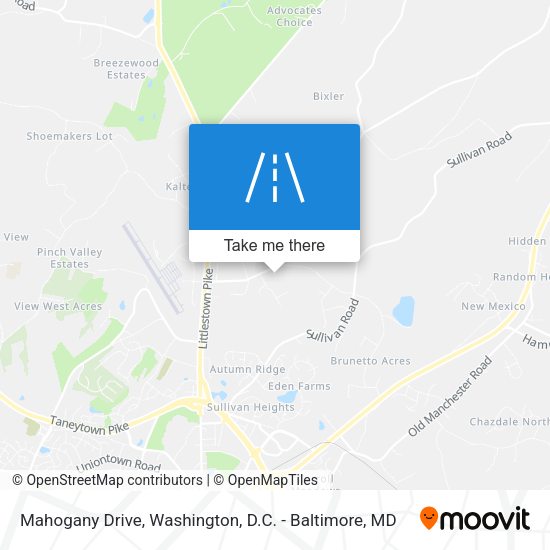 Mahogany Drive map