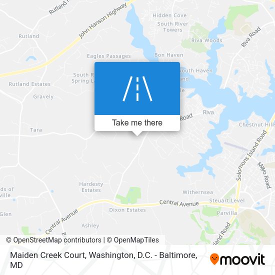Mapa de Maiden Creek Court