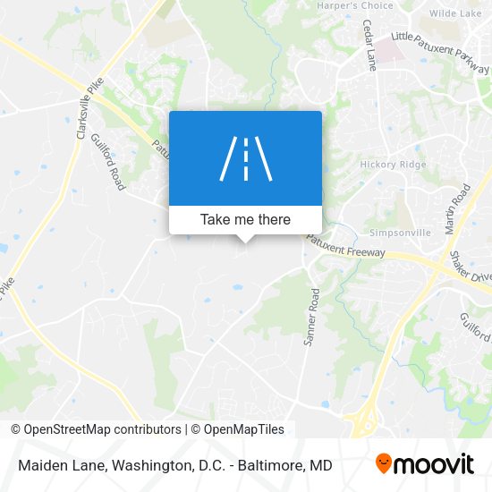 Maiden Lane map