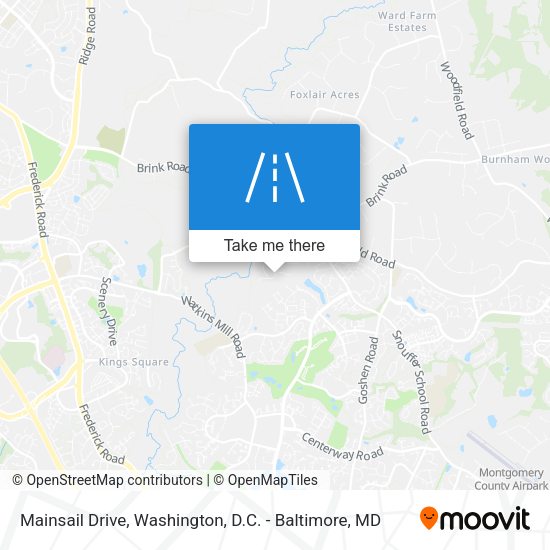 Mainsail Drive map
