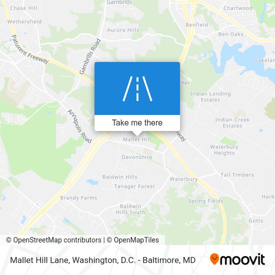 Mapa de Mallet Hill Lane