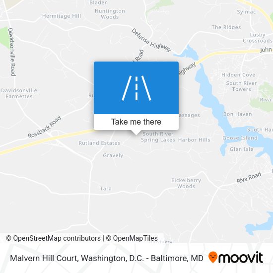 Mapa de Malvern Hill Court