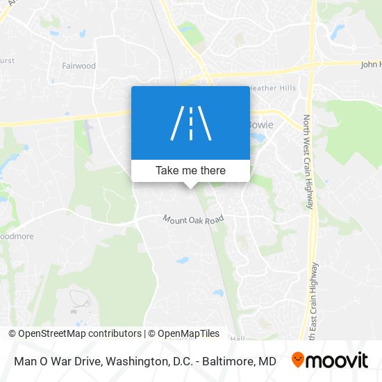 Man O War Drive map