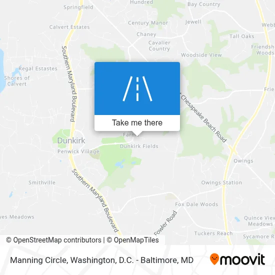 Manning Circle map