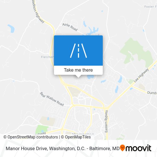 Mapa de Manor House Drive