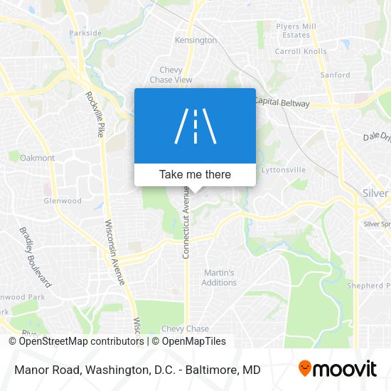 Manor Road map