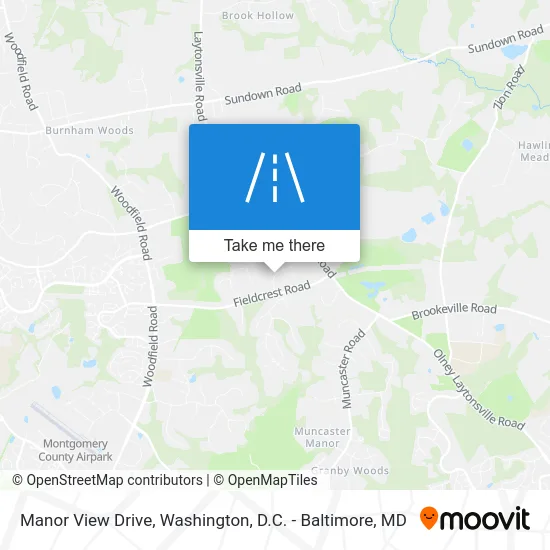 Manor View Drive map
