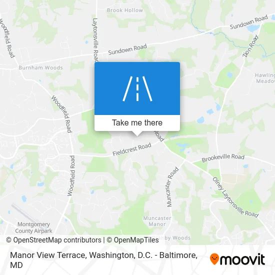 Manor View Terrace map