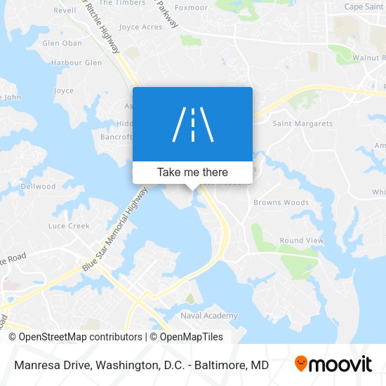 Manresa Drive map