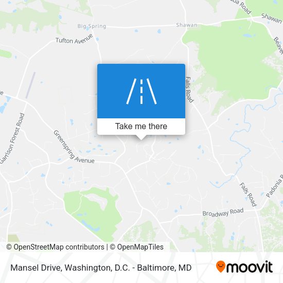 Mansel Drive map