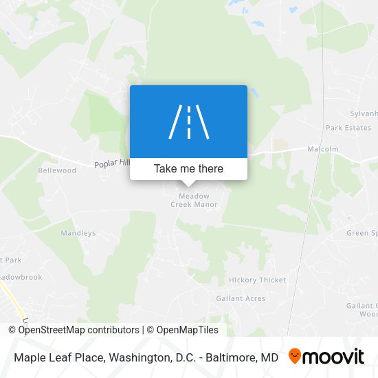 Maple Leaf Place map