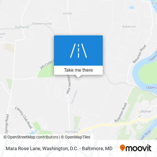 Mara Rose Lane map