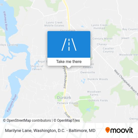 Marilyne Lane map