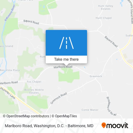 Marlboro Road map