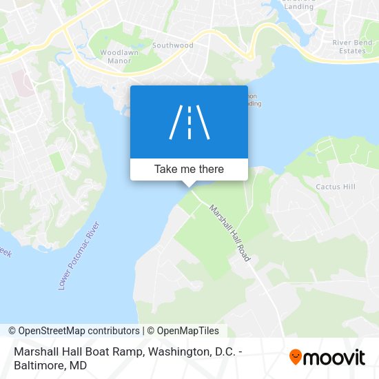 Marshall Hall Boat Ramp map