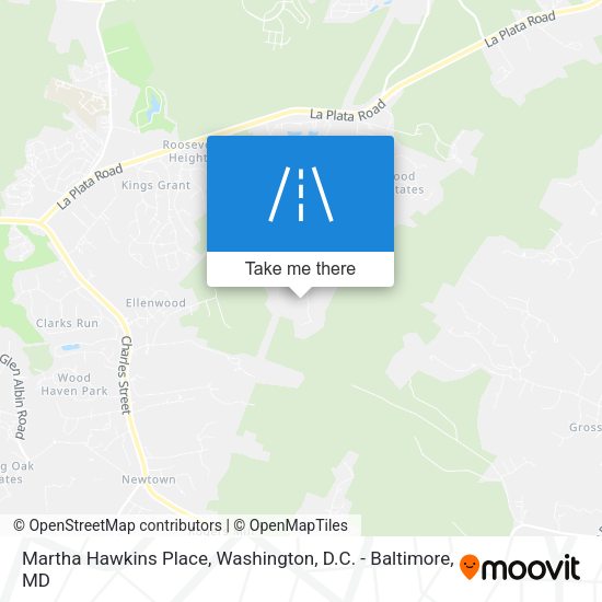 Martha Hawkins Place map