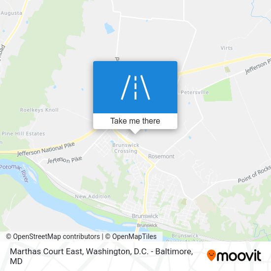 Mapa de Marthas Court East
