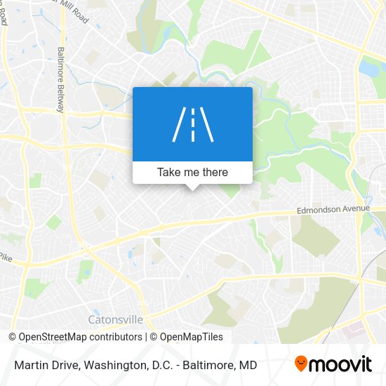 Martin Drive map