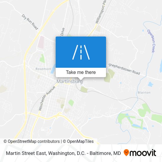 Martin Street East map