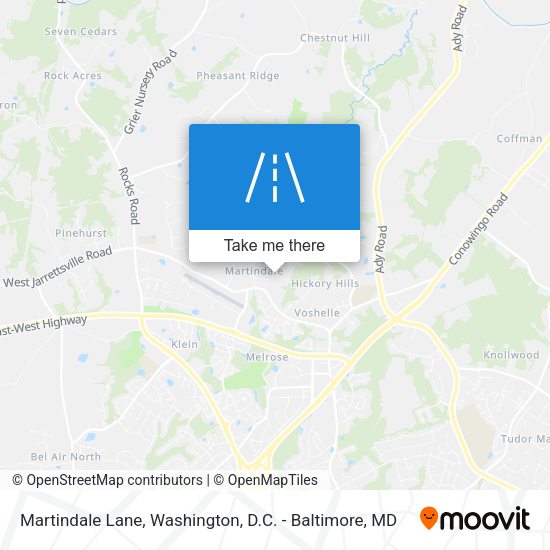 Mapa de Martindale Lane