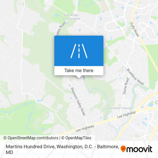 Mapa de Martins Hundred Drive