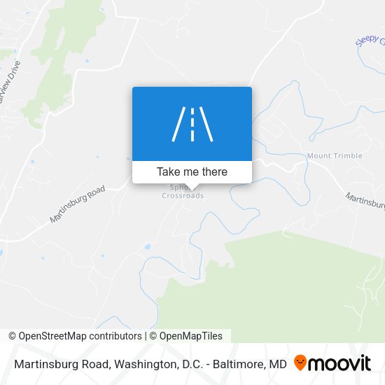 Martinsburg Road map