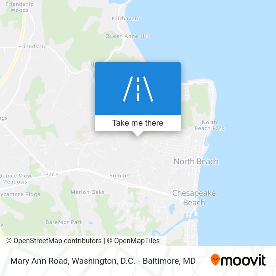 Mary Ann Road map