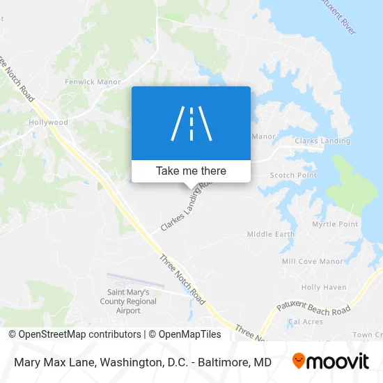 Mary Max Lane map