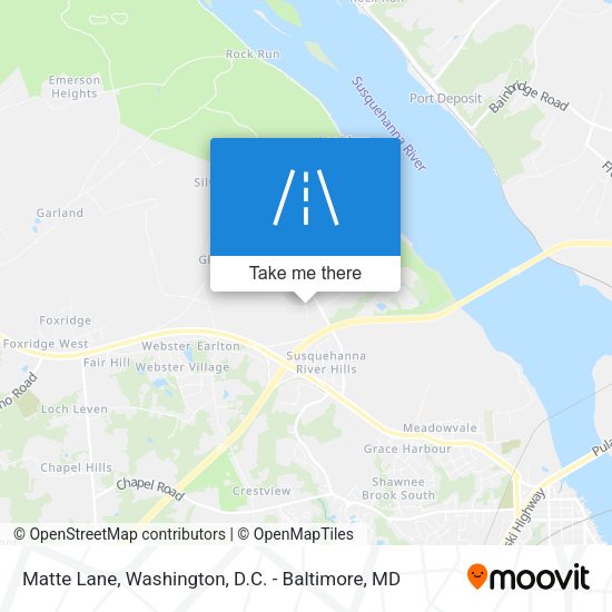 Mapa de Matte Lane