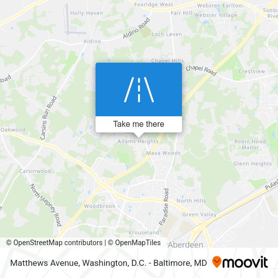 Matthews Avenue map