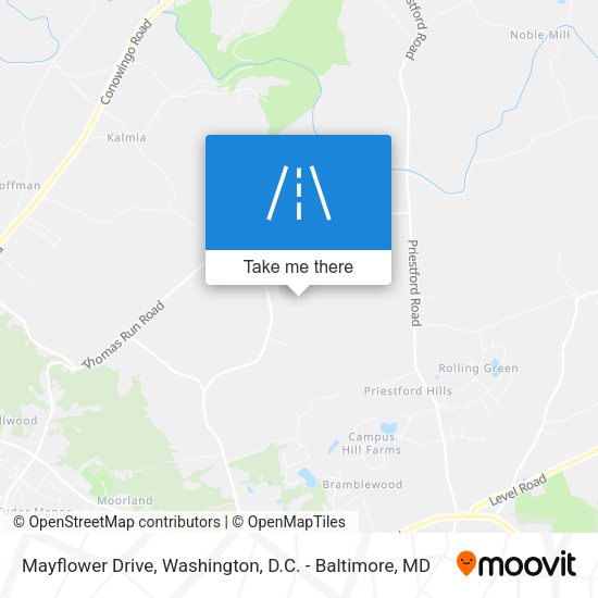 Mayflower Drive map