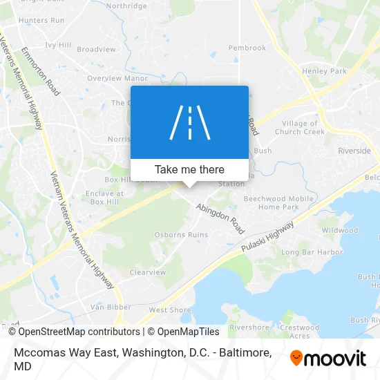 Mccomas Way East map