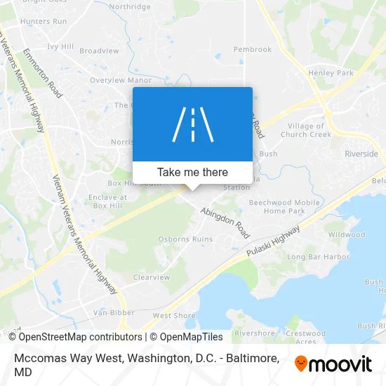 Mccomas Way West map
