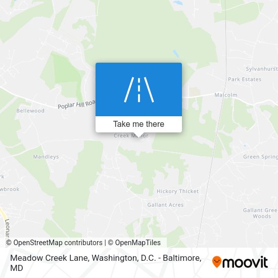 Meadow Creek Lane map