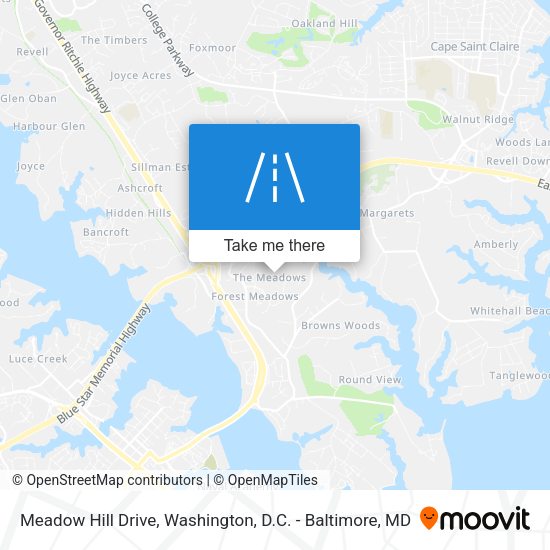 Mapa de Meadow Hill Drive