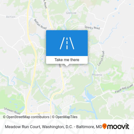 Meadow Run Court map