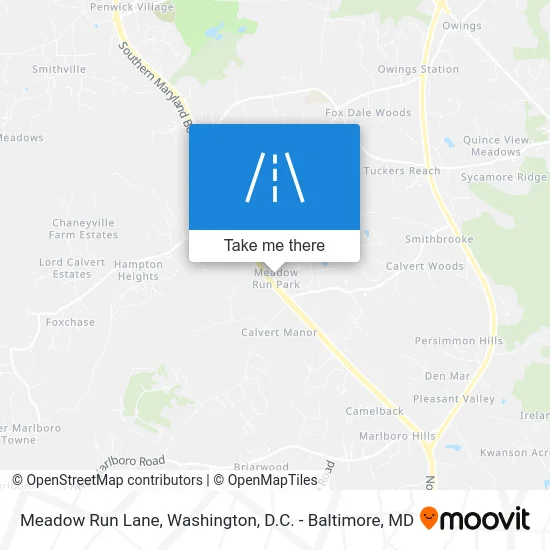 Meadow Run Lane map