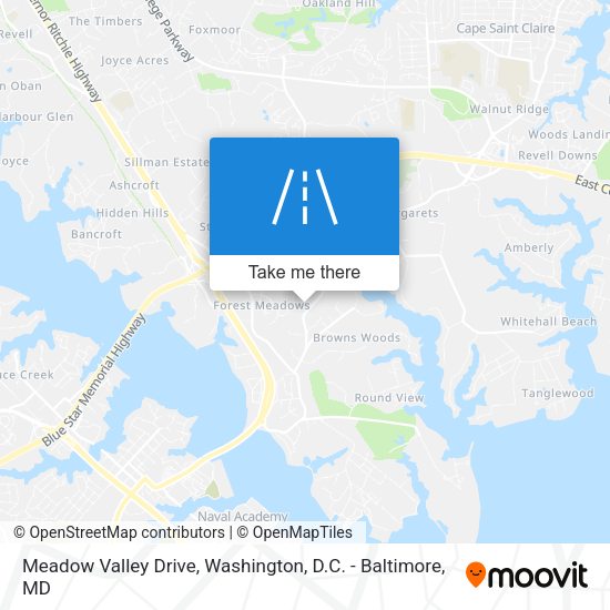 Mapa de Meadow Valley Drive